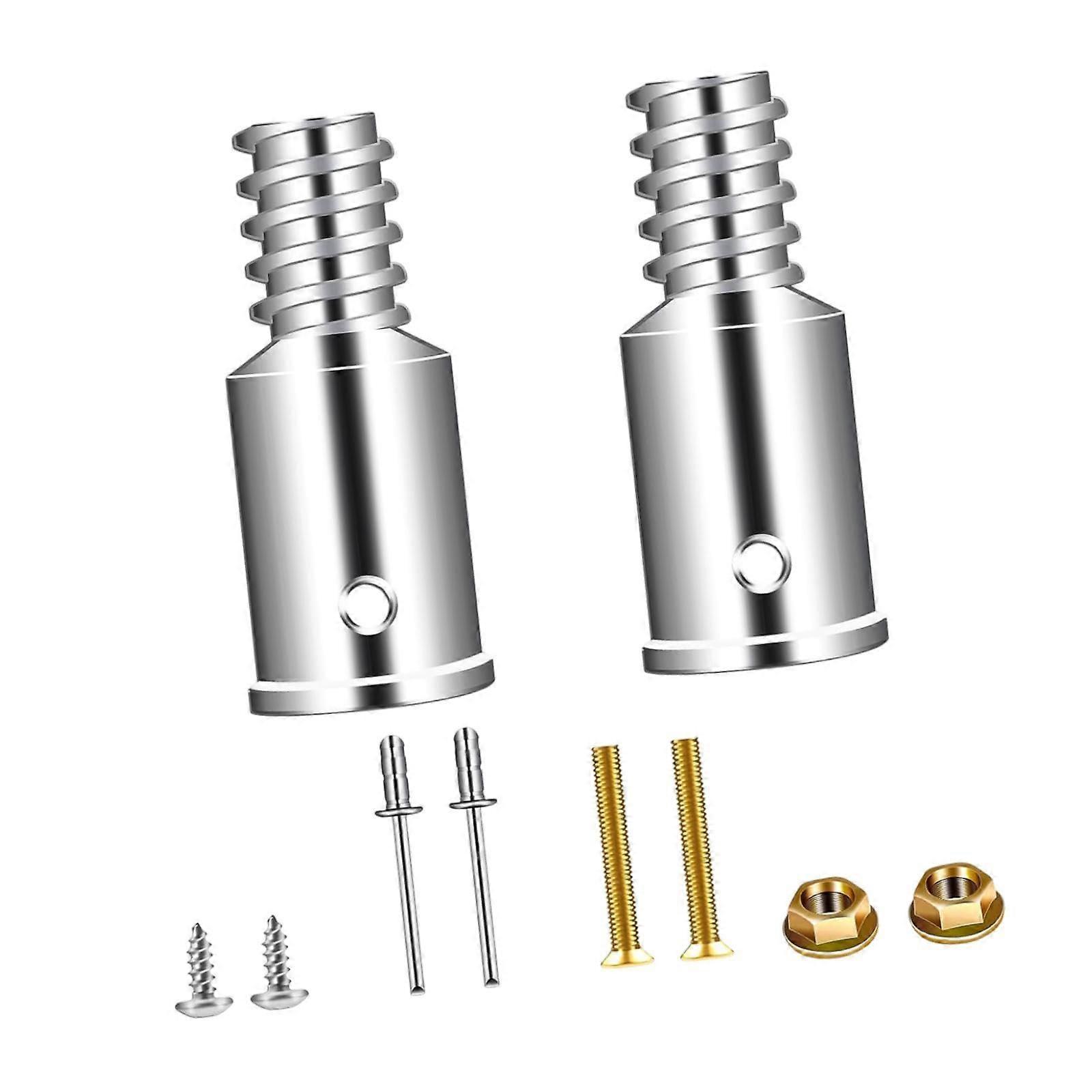 Replacement Broom Handle Tip 25MM Metal Threaded Adapter for Squeegee Brush Easy Quick Install