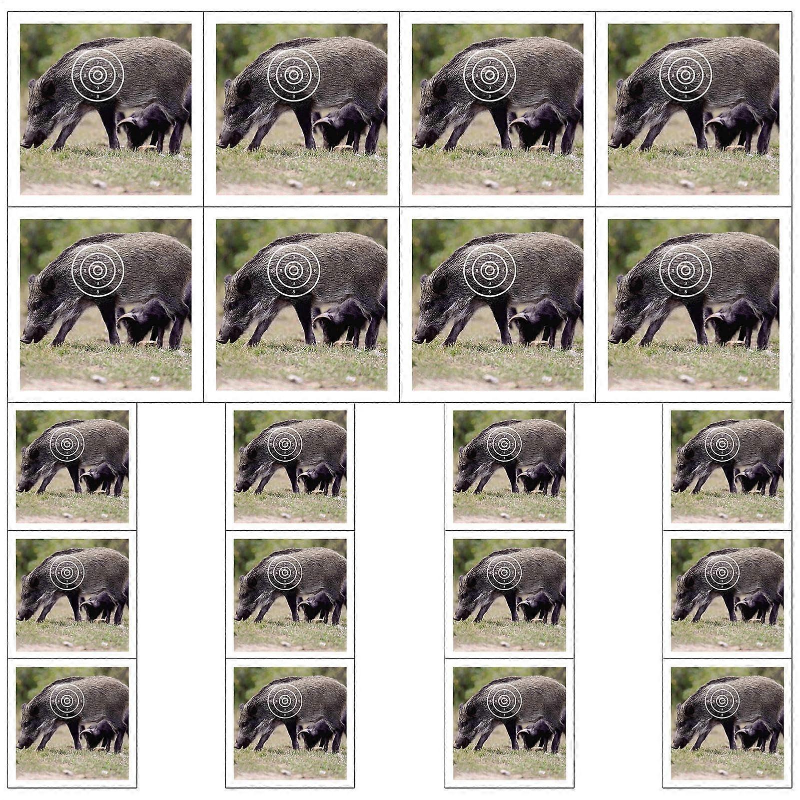 Archery Targets 20 Pack Boar Hunting Target Paper for Outdoor Backyard Bow Practice Durable Sheets