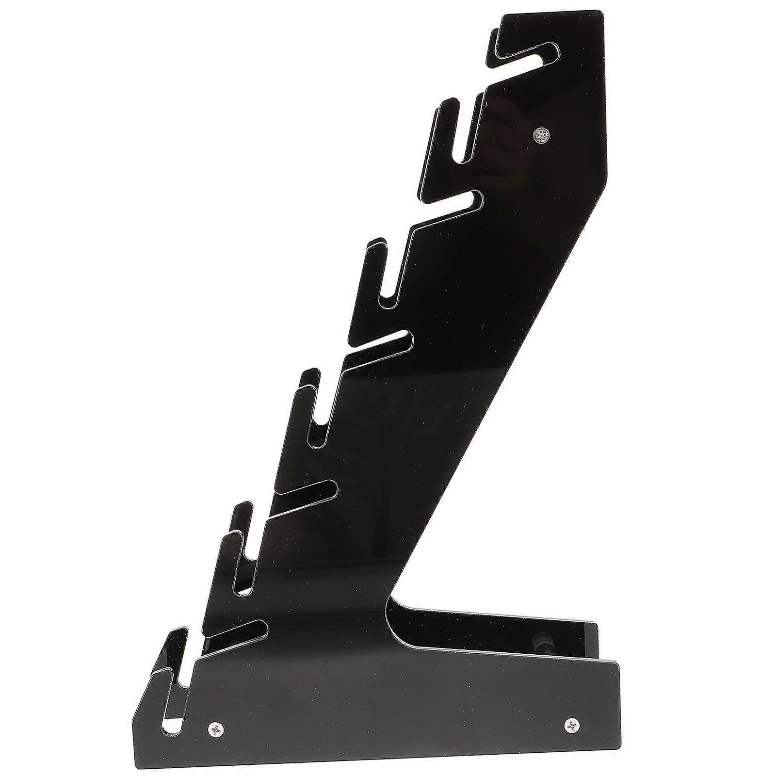 Black Hat Stand Baseball Hat Rack for Display 3Pcs Acrylic Wall Mounted Organizer