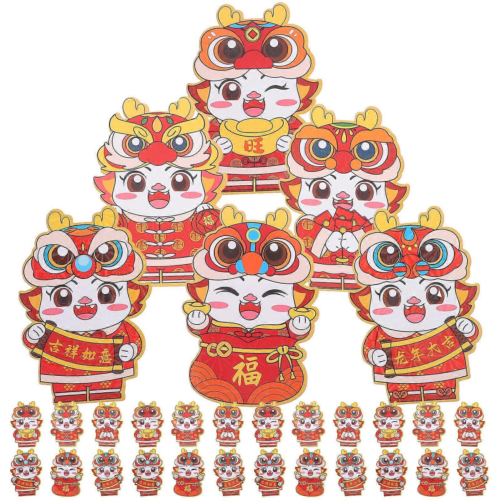 Festival Red Envelopes Dragon Style for Storage Use 150Pcs Pack