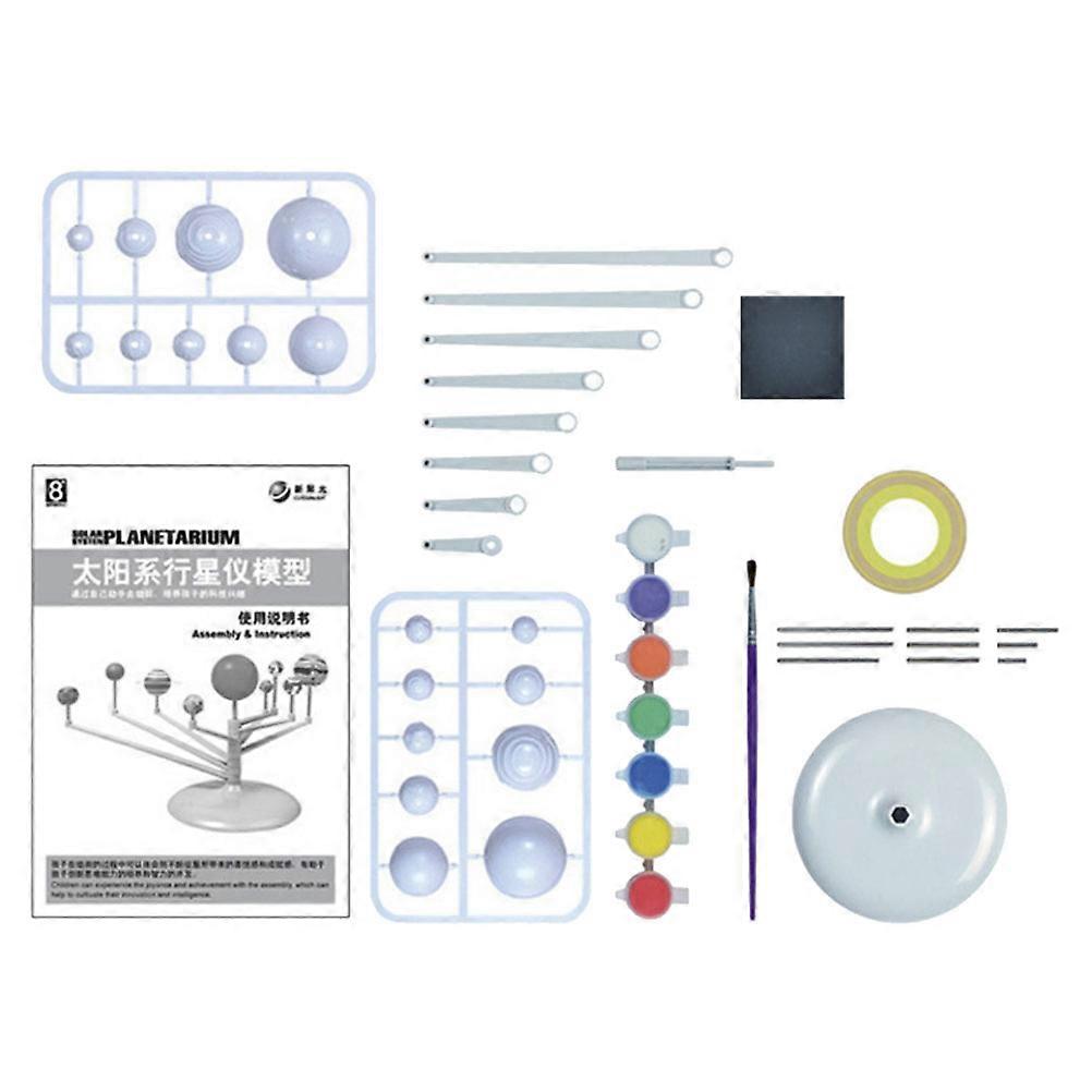 Solar System Model Kit Educational Toy for Teaching 1Set Coloring