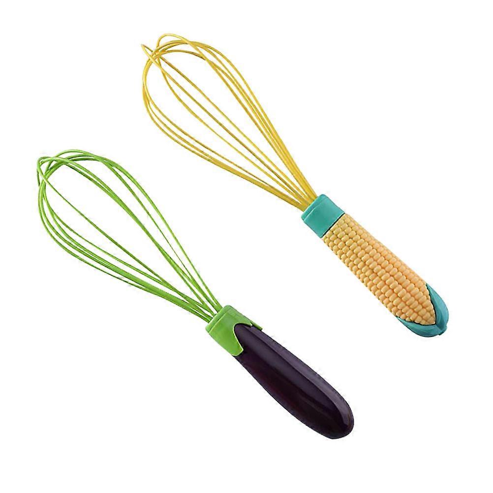Eggbeater Kitchen Gadget Hand Whisk for Baking 2Pcs Multifunctional Tool