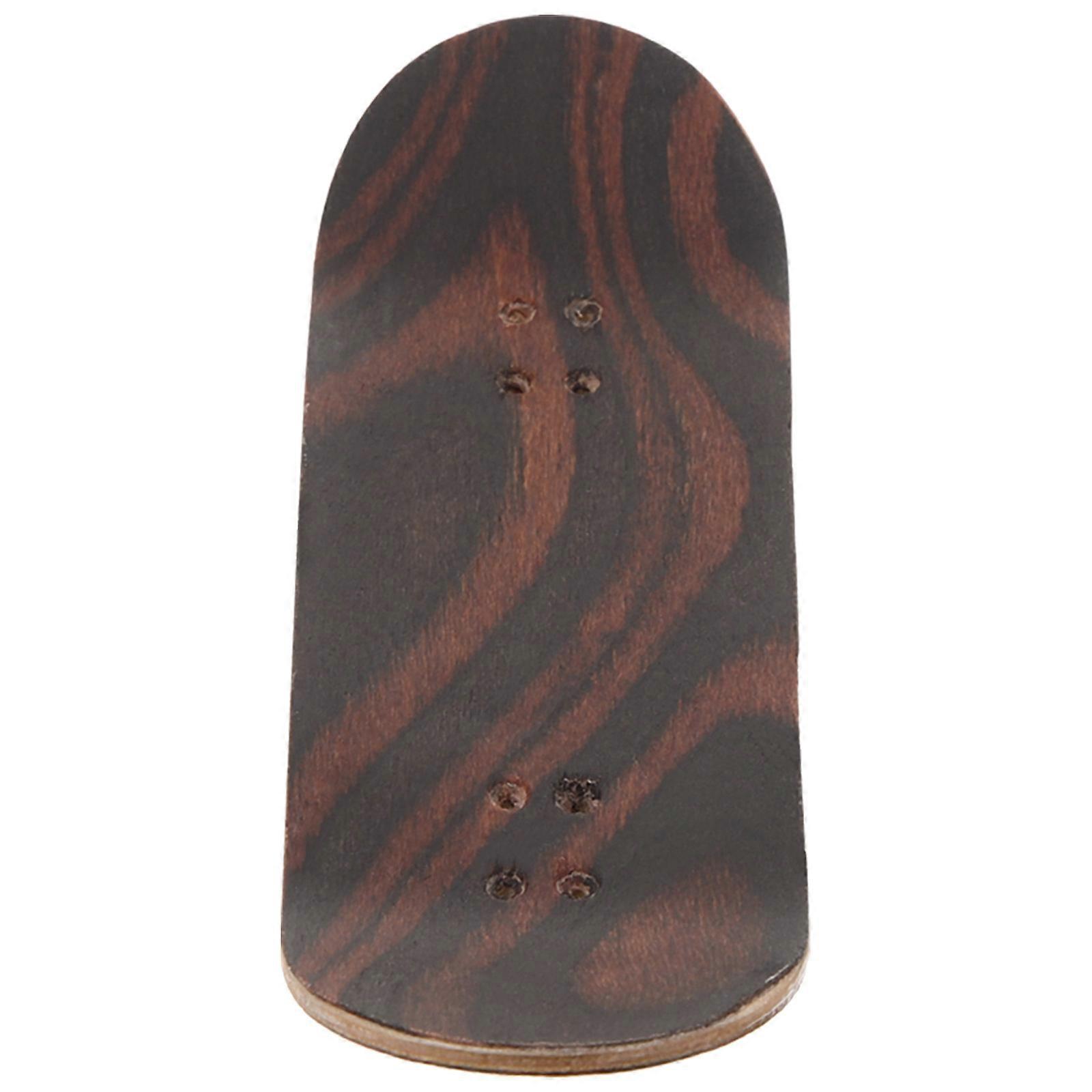 Träbräda för greppbräda för skateboard, mörkbrun
