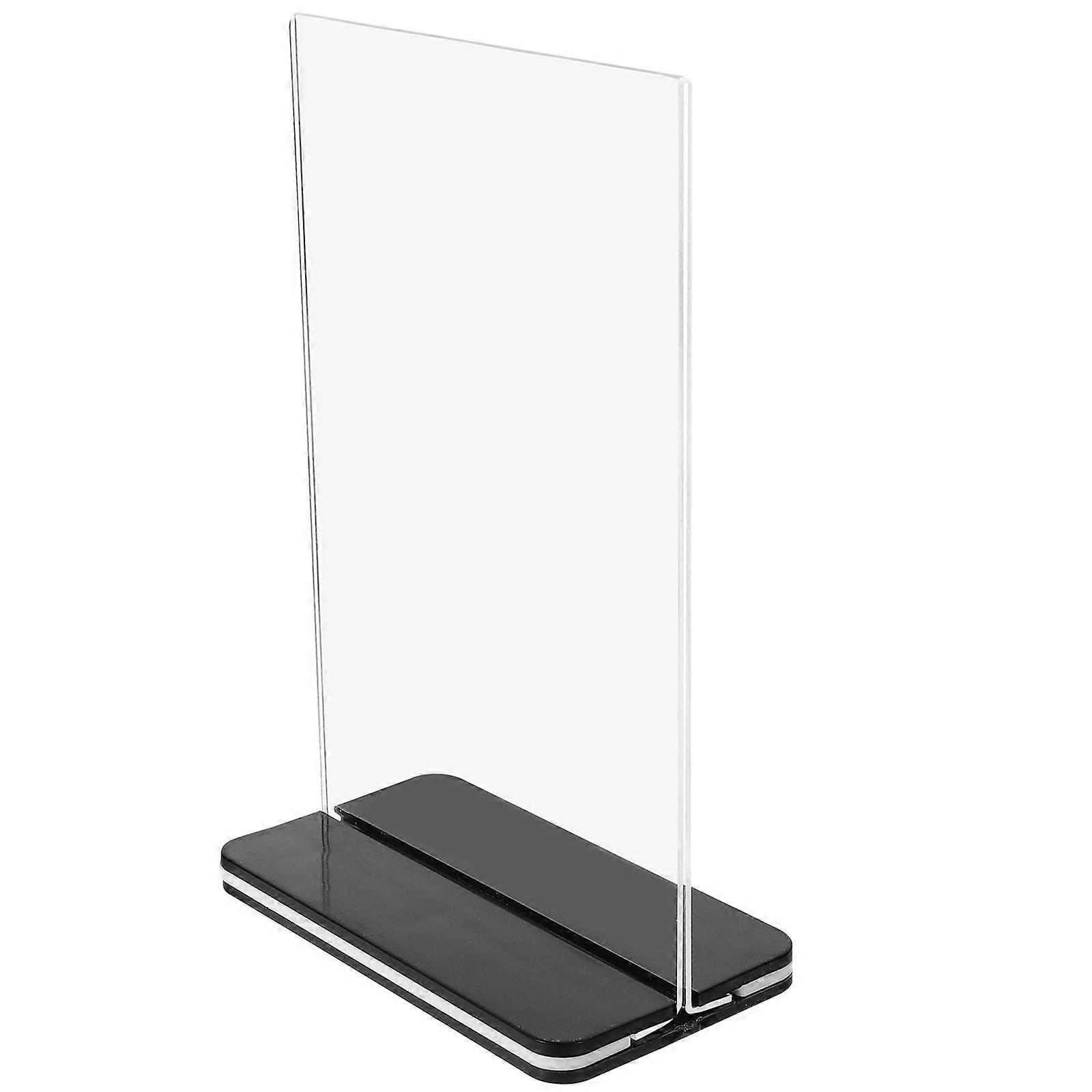 Acrylic Sign Holder for Display Tabletop Menu Stand