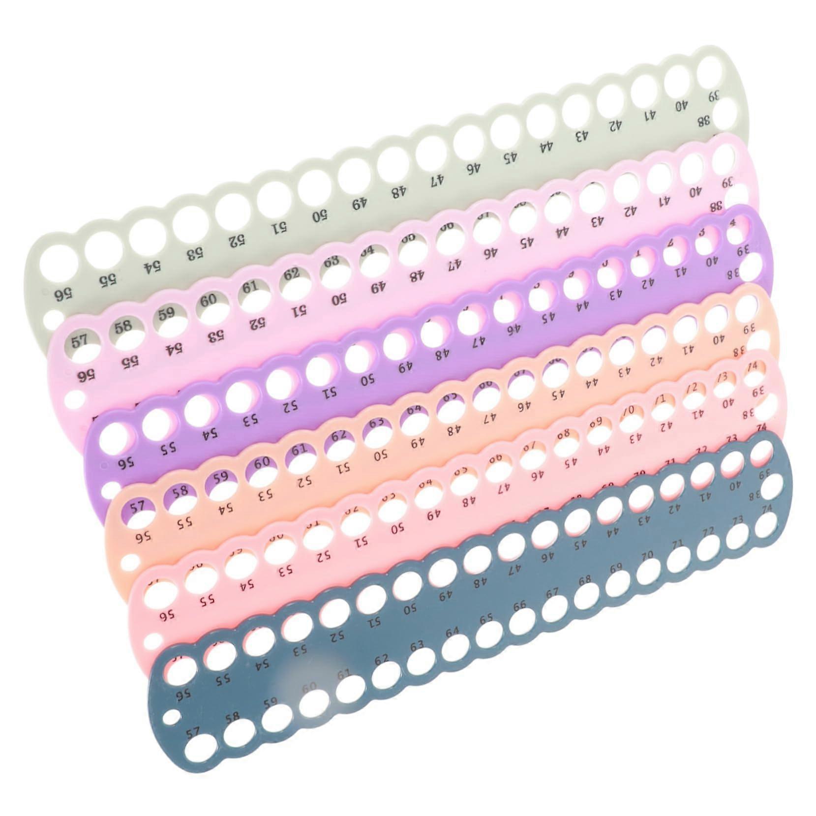 6pcs Durable Plastic Embroidery Floss Organizer Board for Tangle Cross Stitch Thread Storage