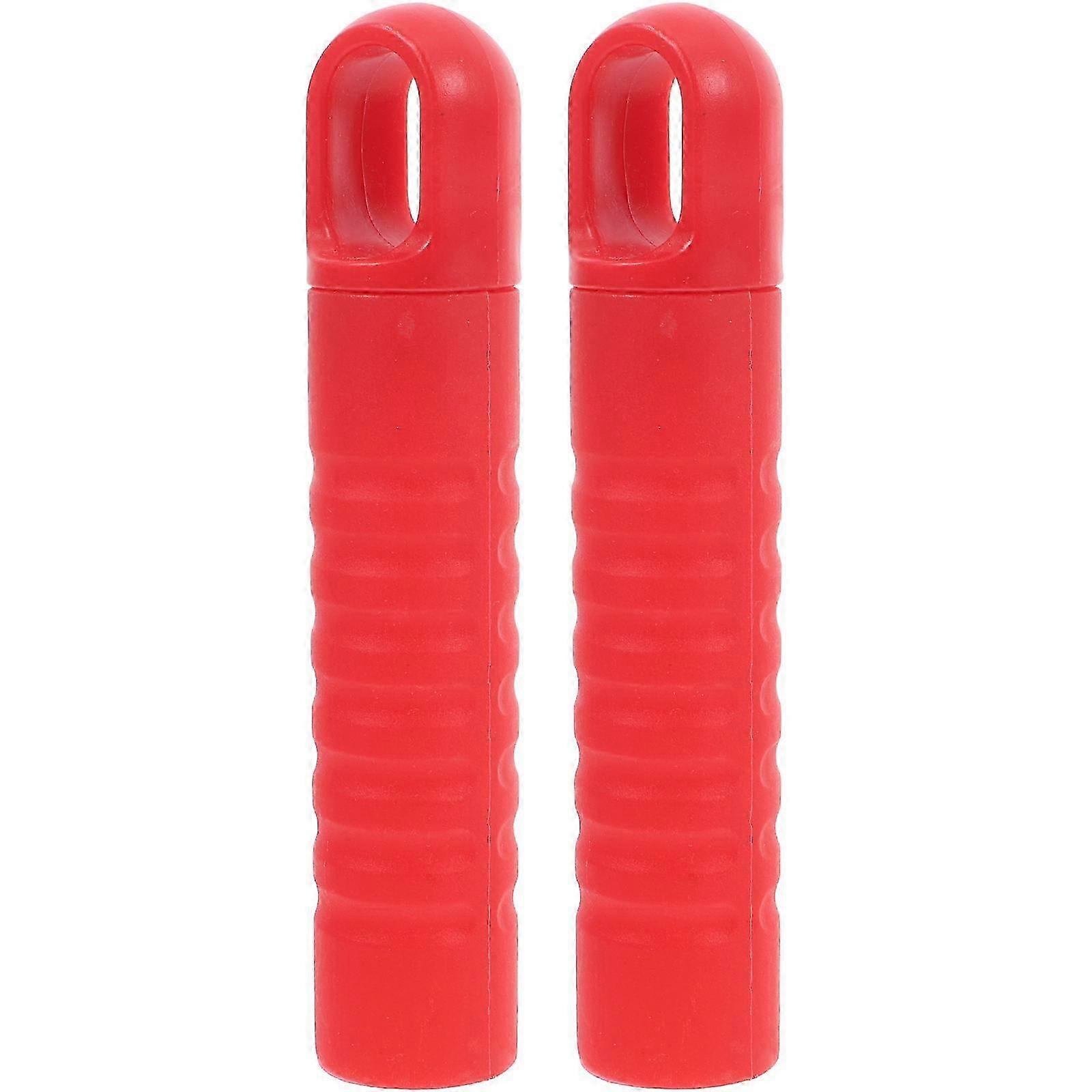 Long Tail Hole Mop Handle Grips Replacement Set for Household 2Pcs