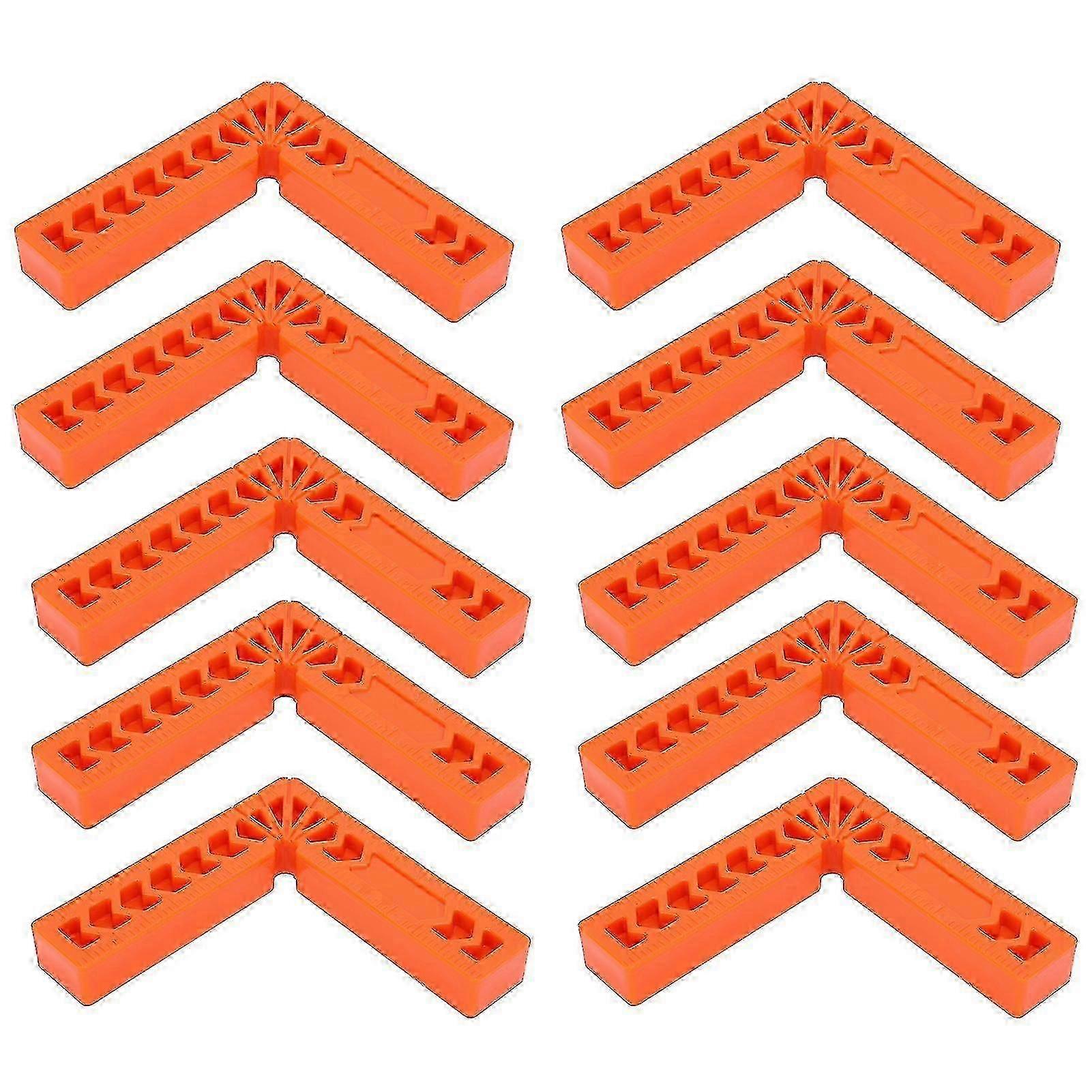 10Pcs Woodworking Angle Ruler Tool with 90 Degree Positioning for Carpentry