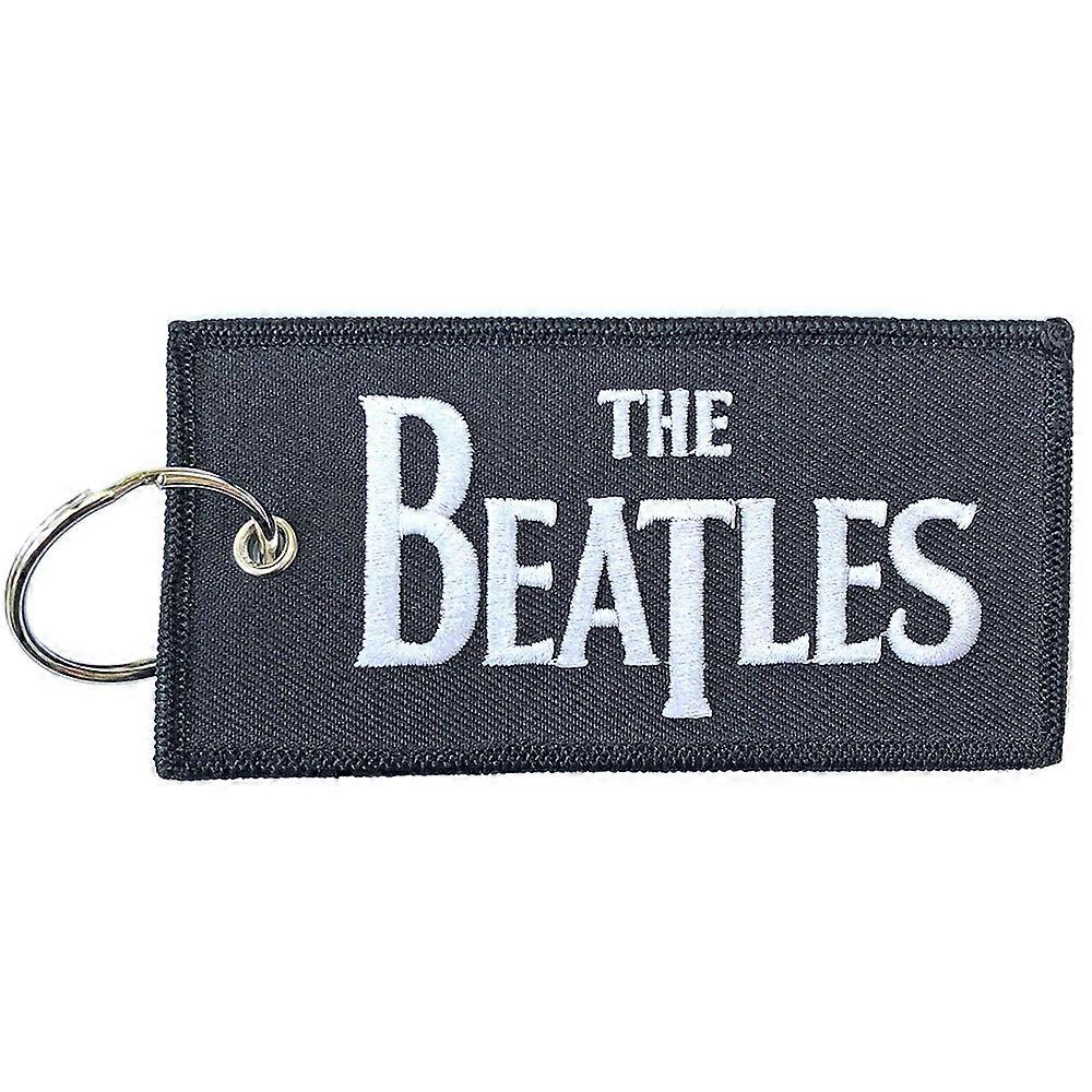 The Beatles Keyring Classic Drop T Band Logo Patch Keychain