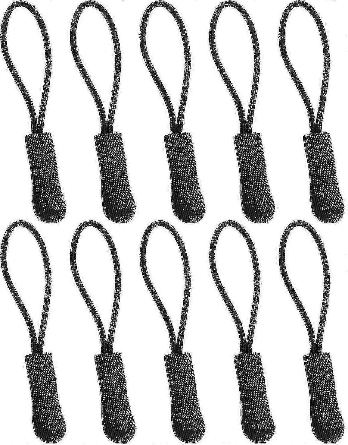 Orange Zipper Pull Cord Extenders - 10 Pack Replacement