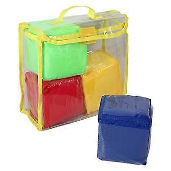 DIY educational dice DIY Education Playing Dice, Pocket Squares ,Photo Pocket Foam Stacking Blocks - Set Of 4