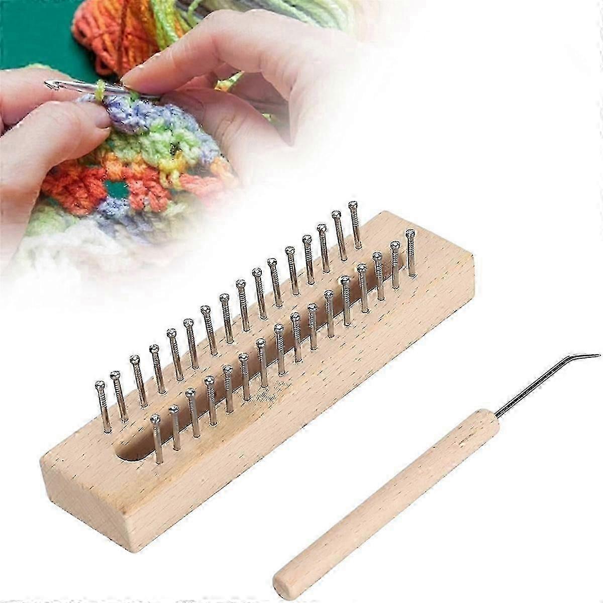 Scarf Diy Projects Wooden Knitting Loom Set With Hook