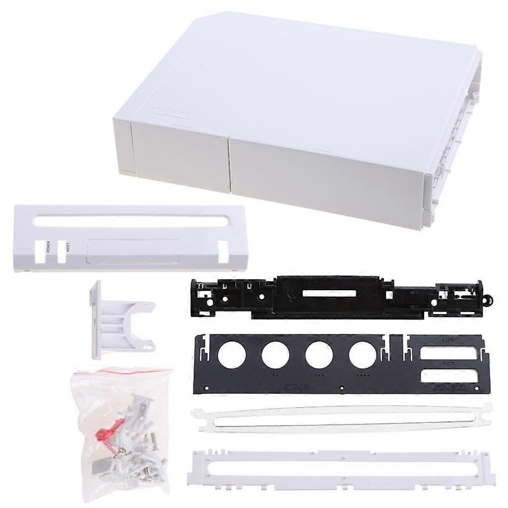 Transparent Color Replacement Full Housing Protective Shell Storage Case For Wii Console
