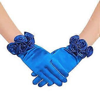 Women's Rosette Bridal Gloves 23cm Soft Breathable Fabric 13 Colours for Prom Opera Concert Stage Evening Banquet Photo Props