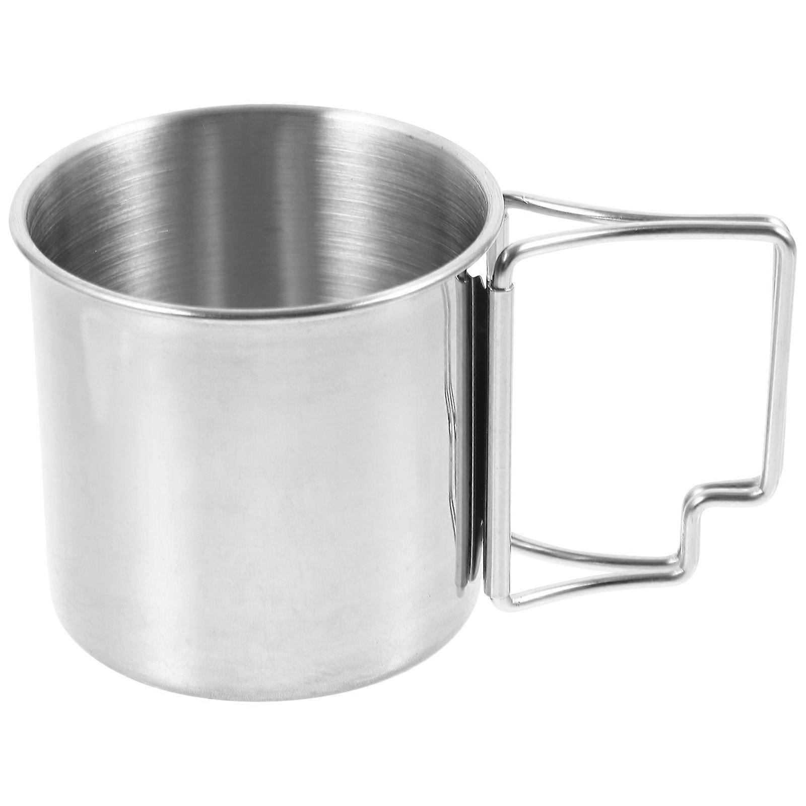 Multi-Function Water Mug Stainless Steel Camping Cup 5Pcs Set