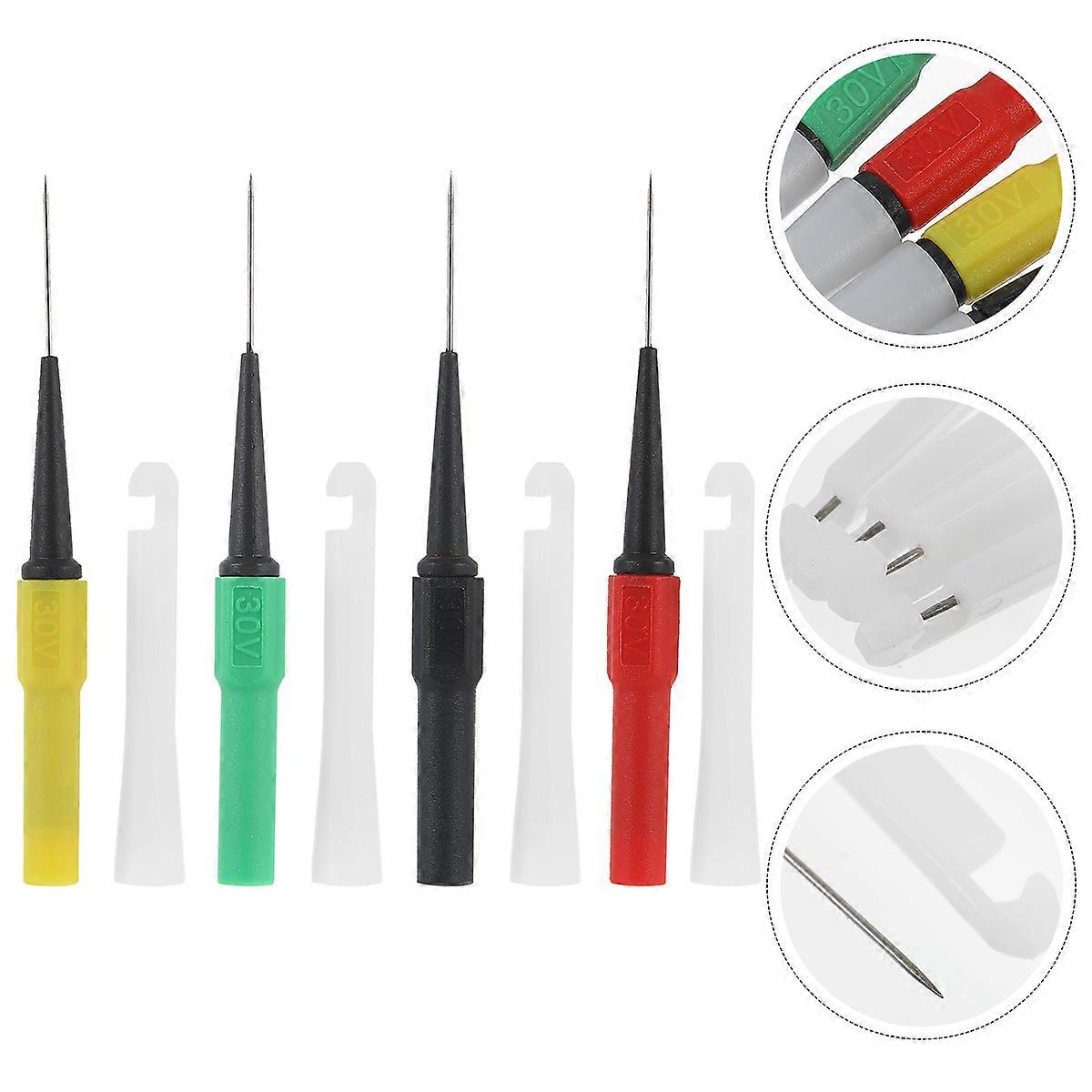 Insulation Piercing Pin Test Probes Wire for Car 4Pcs Plastic Set