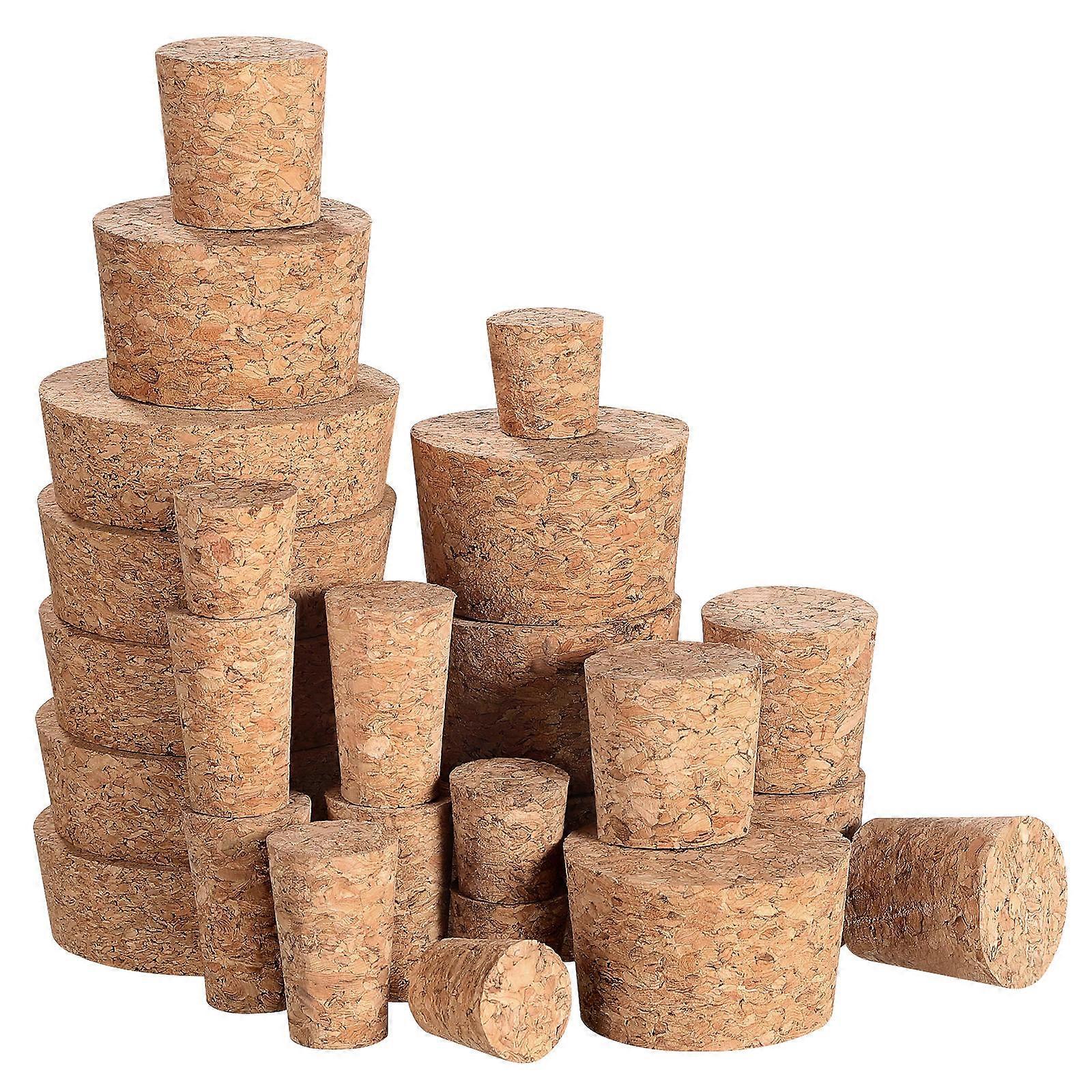 Tapered Corks Leak-Proof Plugs 25Pcs