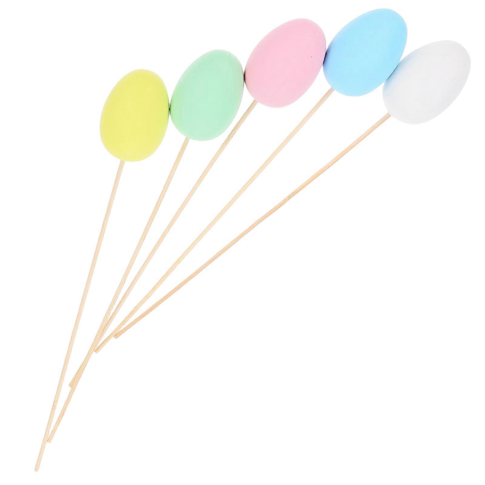 Artificial Easter Egg Stems for Spring Party Decor 10Pcs Bouquet