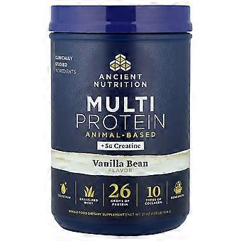 Ancient Nutrition, Multi Protein + Creatine, Dierlijk, Vanille, 1,33 lb (604 g)
