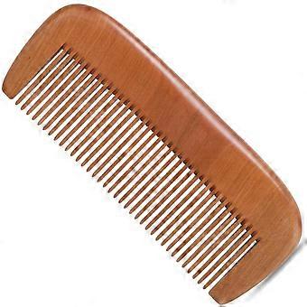 Peigne à barbe en bois pour hommes, peigne fin pour femmes - Bois de pêcher