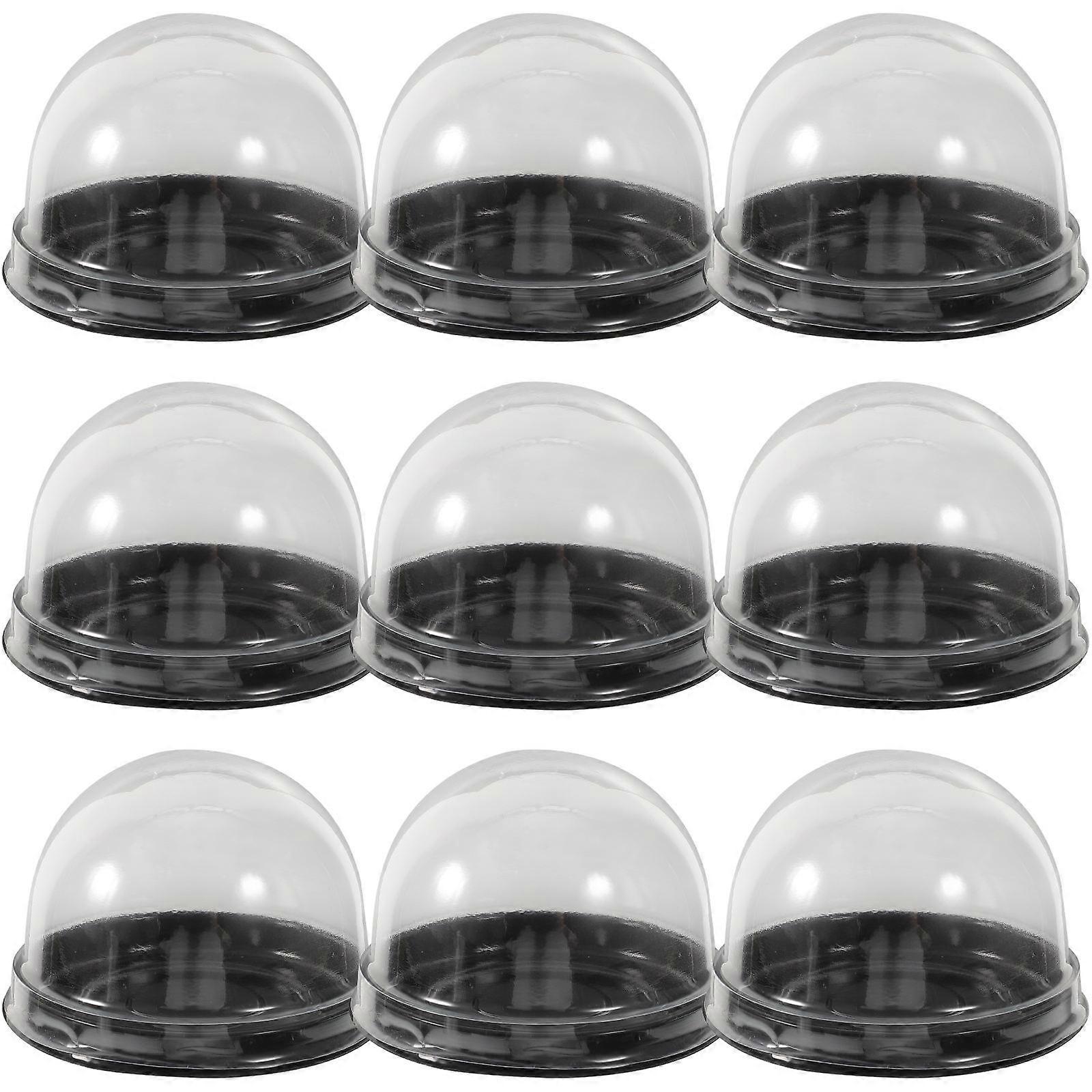 Baking Packaging Boxes Cake Containers for Storage 50Pcs Lightweight Black Pet