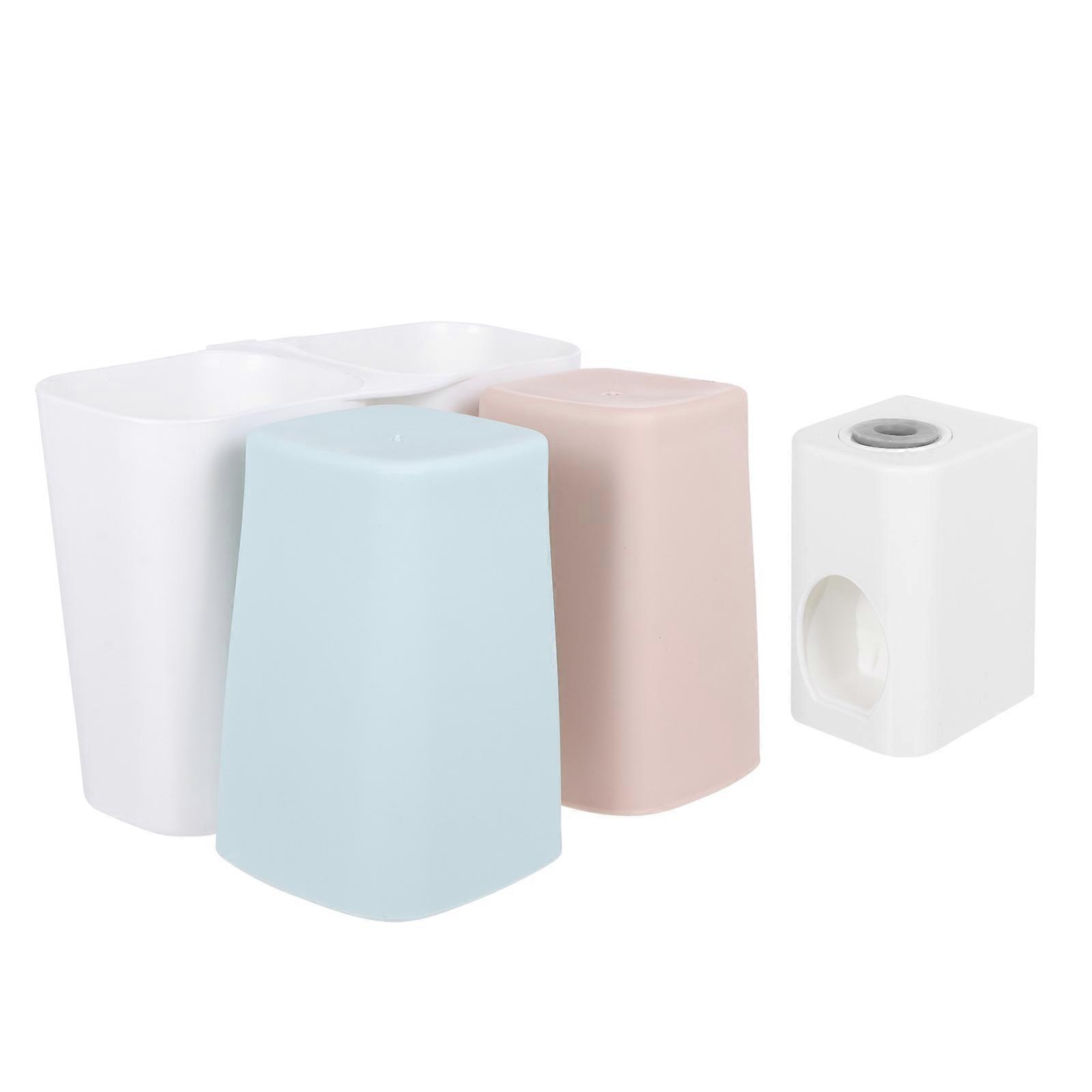 Plastic Toothpaste Holder for Home with Multifunctional Storage Rack