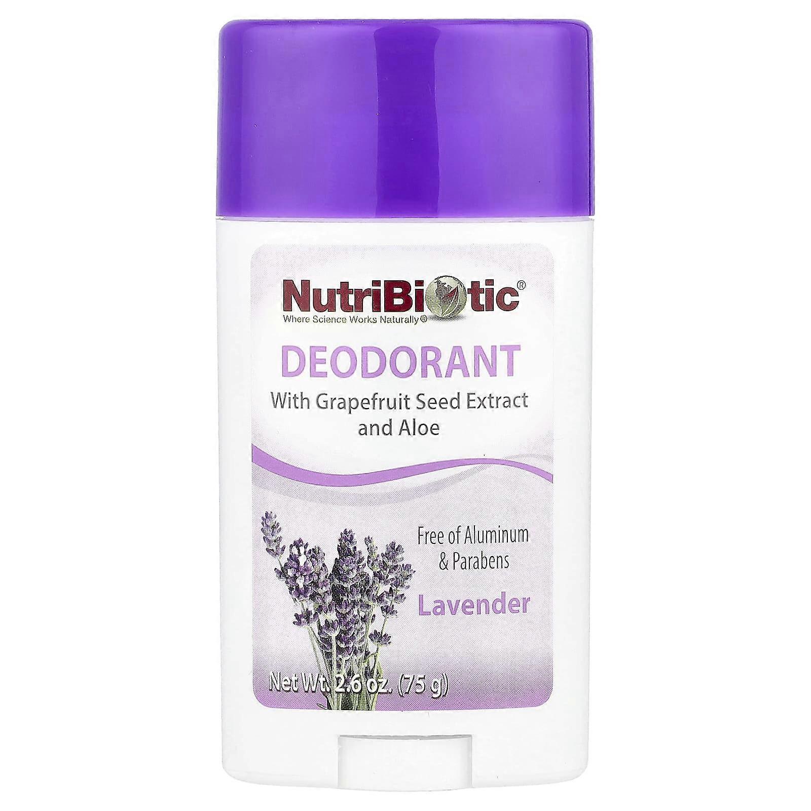 NutriBiotic, Deodorant, Lavender, 2.6 oz (75 g), 4-Pack