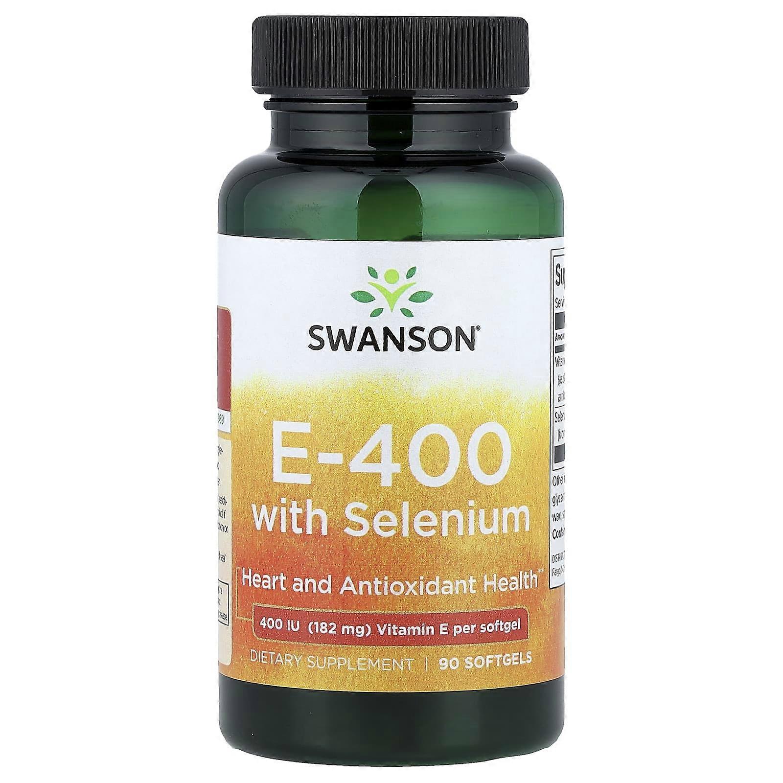 Swanson, E-400 With Selenium, 90 Softgels, 3-Pack