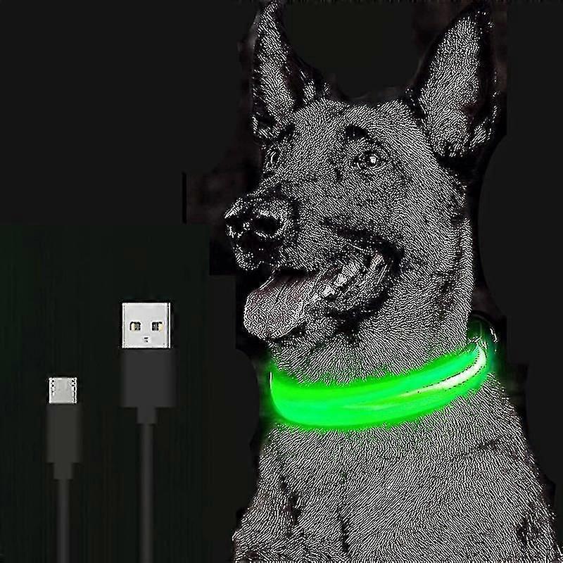 Adjustable Luminous Led Glowing Safety Dog Collar