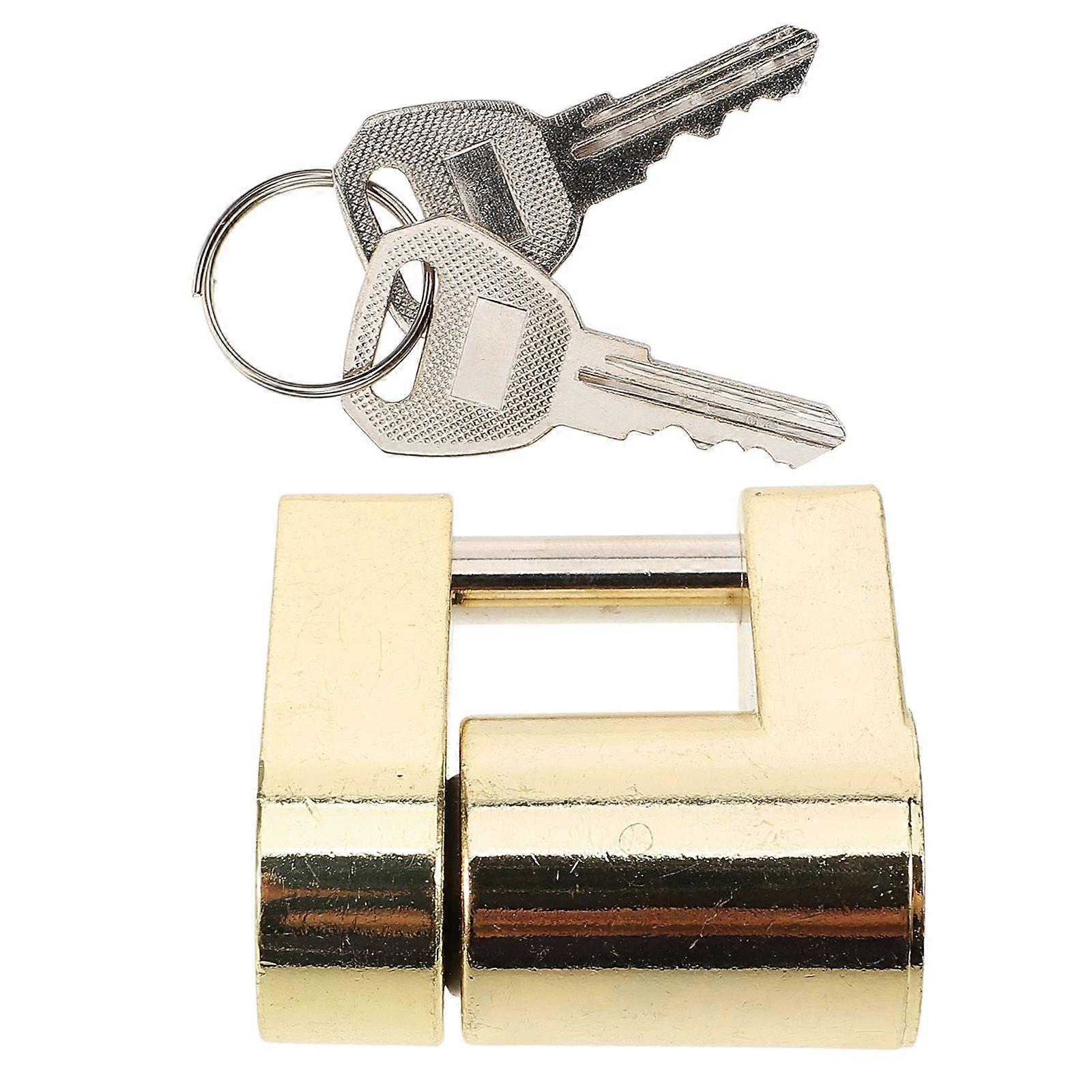 Trailer Coupler Padlock Solid Brass Trailer Locks for Hitch Security Theft Protection