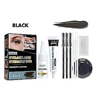 2-in-1 Semi-Permanent Eyebrow and Eyelash Coloring Set, Sweat-Proof Fade-Proof Smudge-Proof Tint