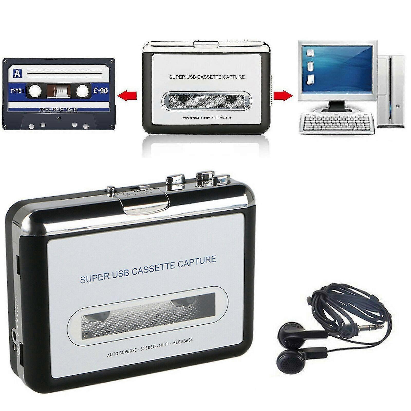 Cinta a Mp3 USB Cassette Capture Player
