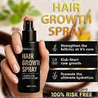 3X HaloGrow Haarwuchsspray mit Biotin und Koffein – schnell wirkende Haarwuchsbehandlung für dünner werdendes Haar bei Männern und Frauen