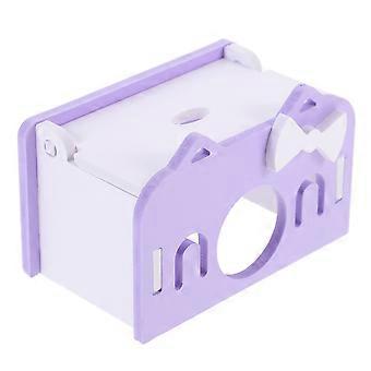 Hamster Hideout Shelter for Small Pets 2Pcs Violet PVC