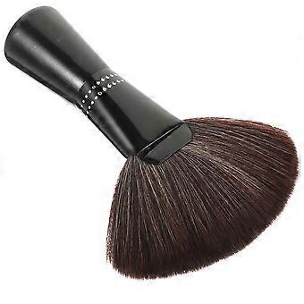 Makeup Fan Shape Brush for Facial Cosmetics with Coffee Handle