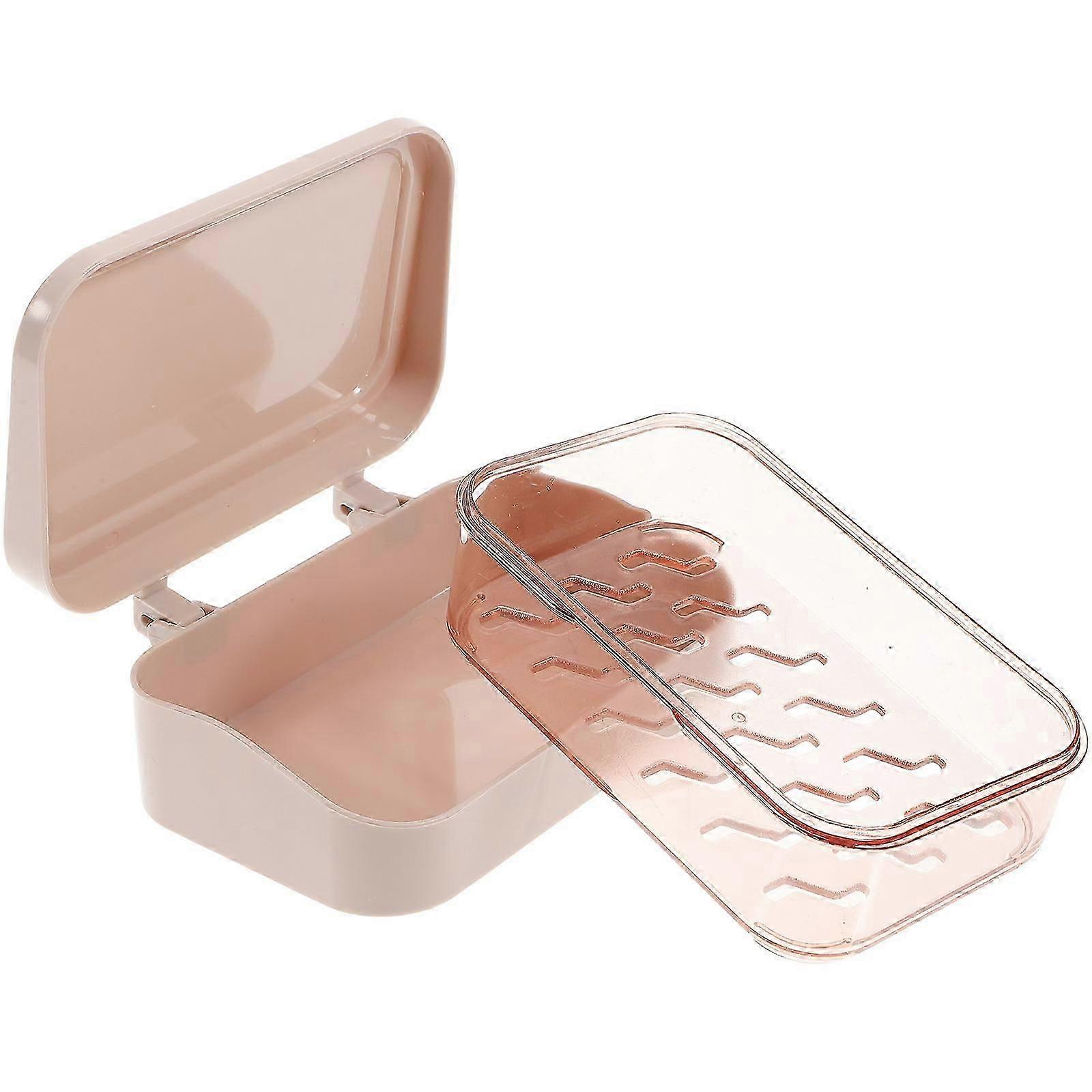 Compact Self-Draining ABS Soap Dish Holder for Kitchen and Bathroom