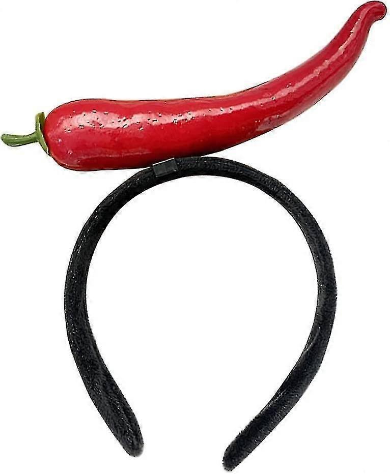 1 Pcs Chili Pepper Headband Red