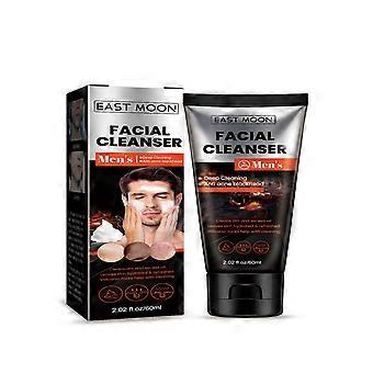 Volcanic Face Wash für Männer, Akne-Mitesser-Gesichtsreiniger für tiefenreinigende Poren und Ölkontrolle