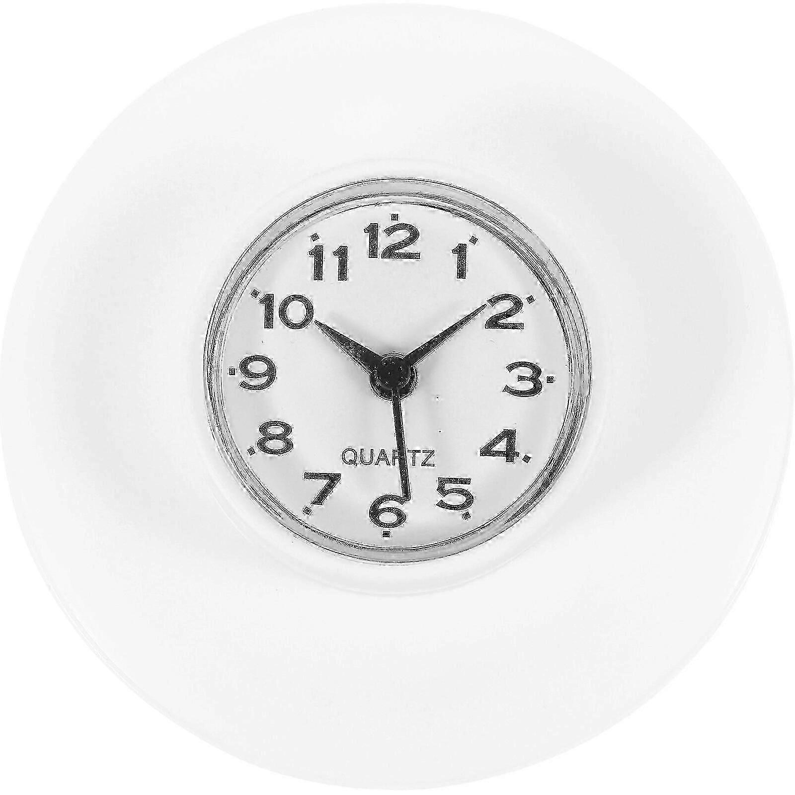 Bathroom Clock Waterproof Shower Clock Suction Cup Table Clock for Kitchen
