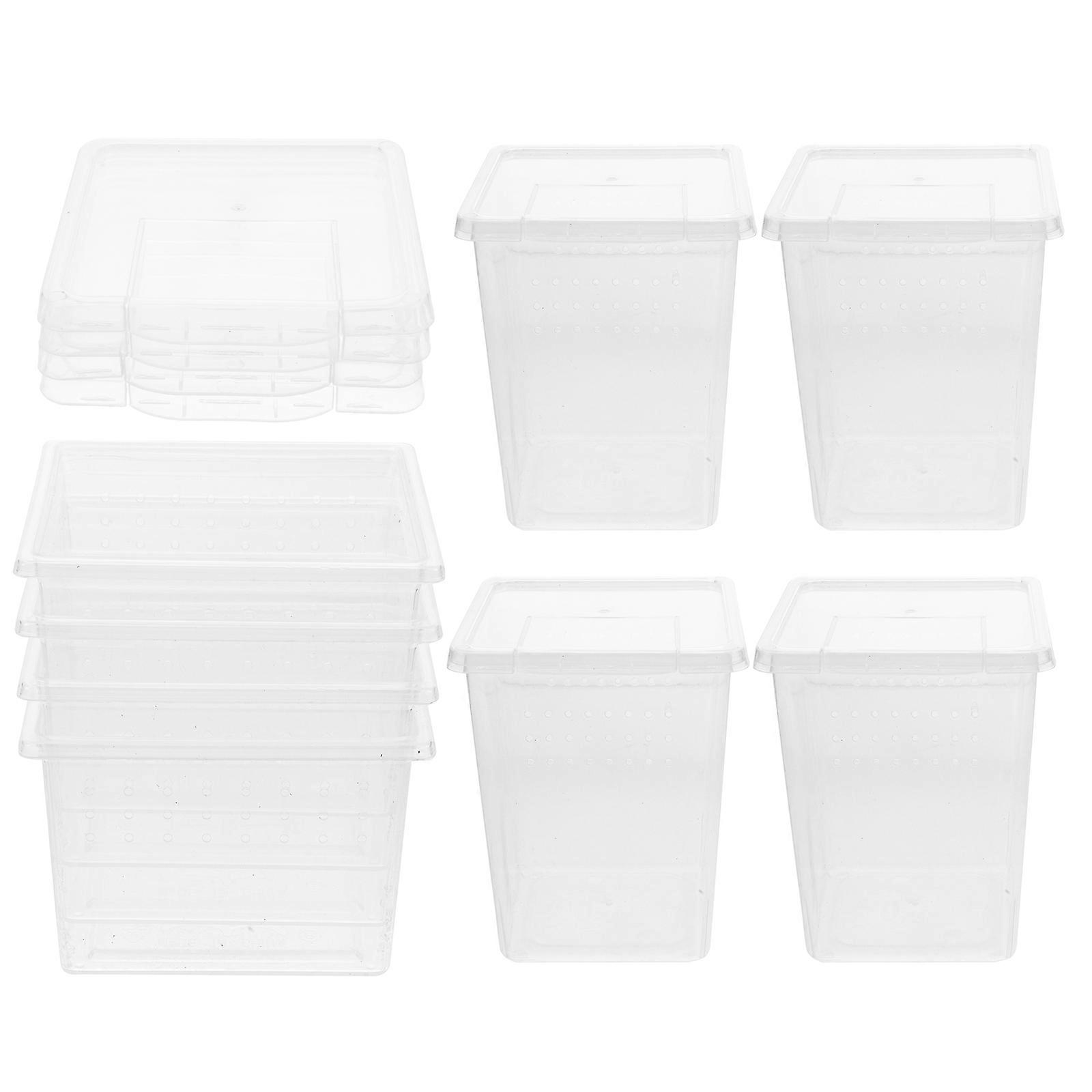 Transparent Household Reptile Box for Snake Cage Multi-Function 24Pcs