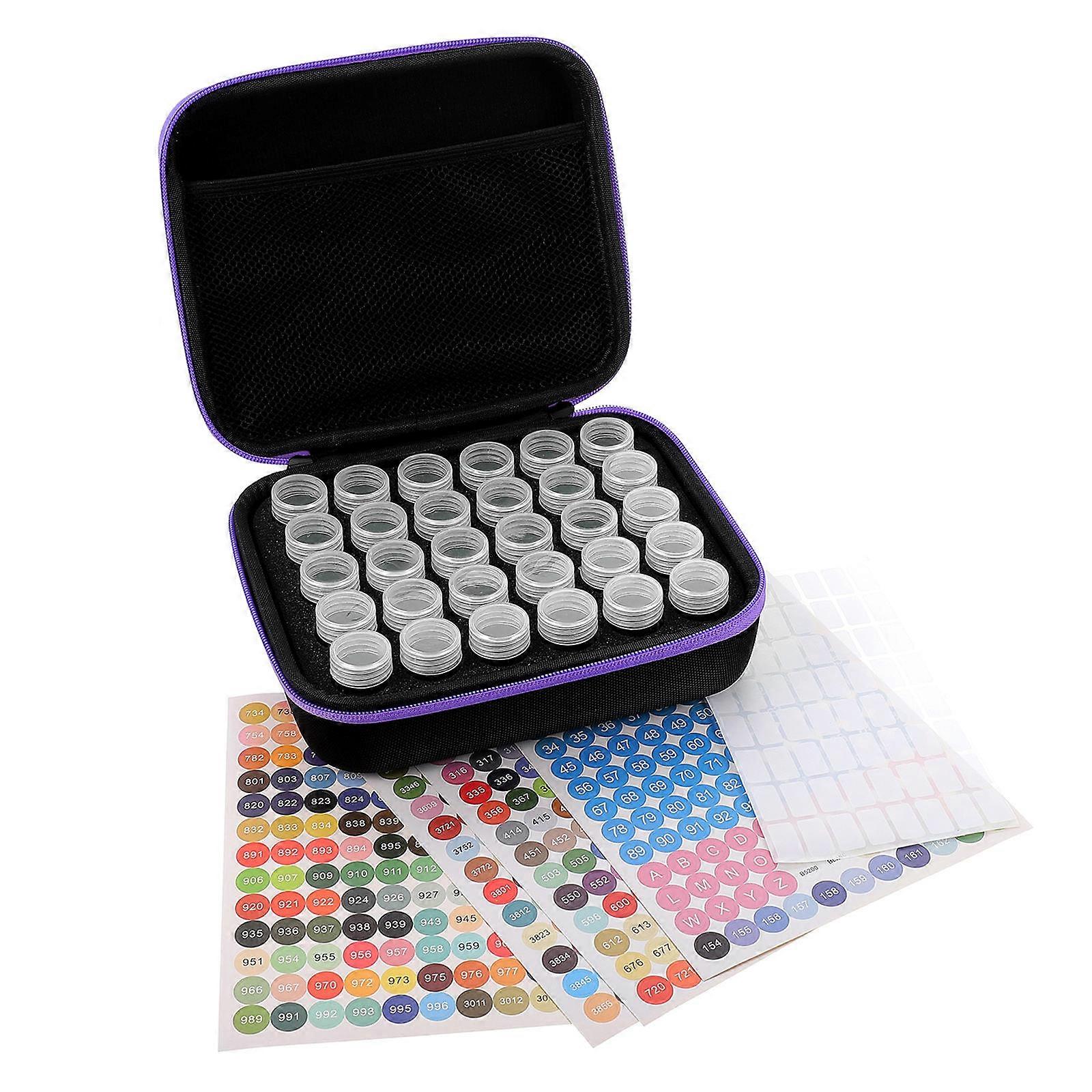 1 Set Diamond Storage Containers Empty Diamond Boxes Diamond Accessory Holder with Labels