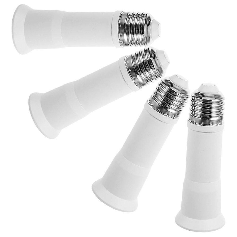4pcs Light Plug Adapter E27 To E27 Light Bulb Socket Light Bulb Extension Socket