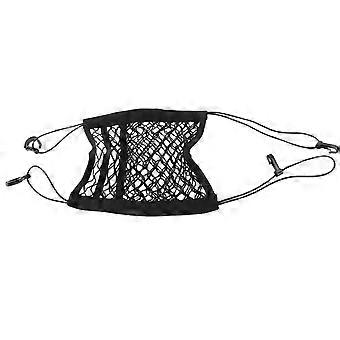 Oxford Cloth Pet Dog Car Front Seat Mesh Barrier Safety Isolation Net Protective Storage Accessory Black