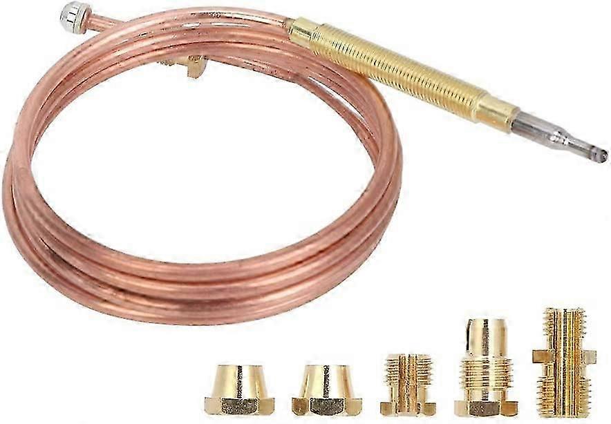 Universal Thermocouple,with Nuts,Replacement Thermocouple Kit Adapters