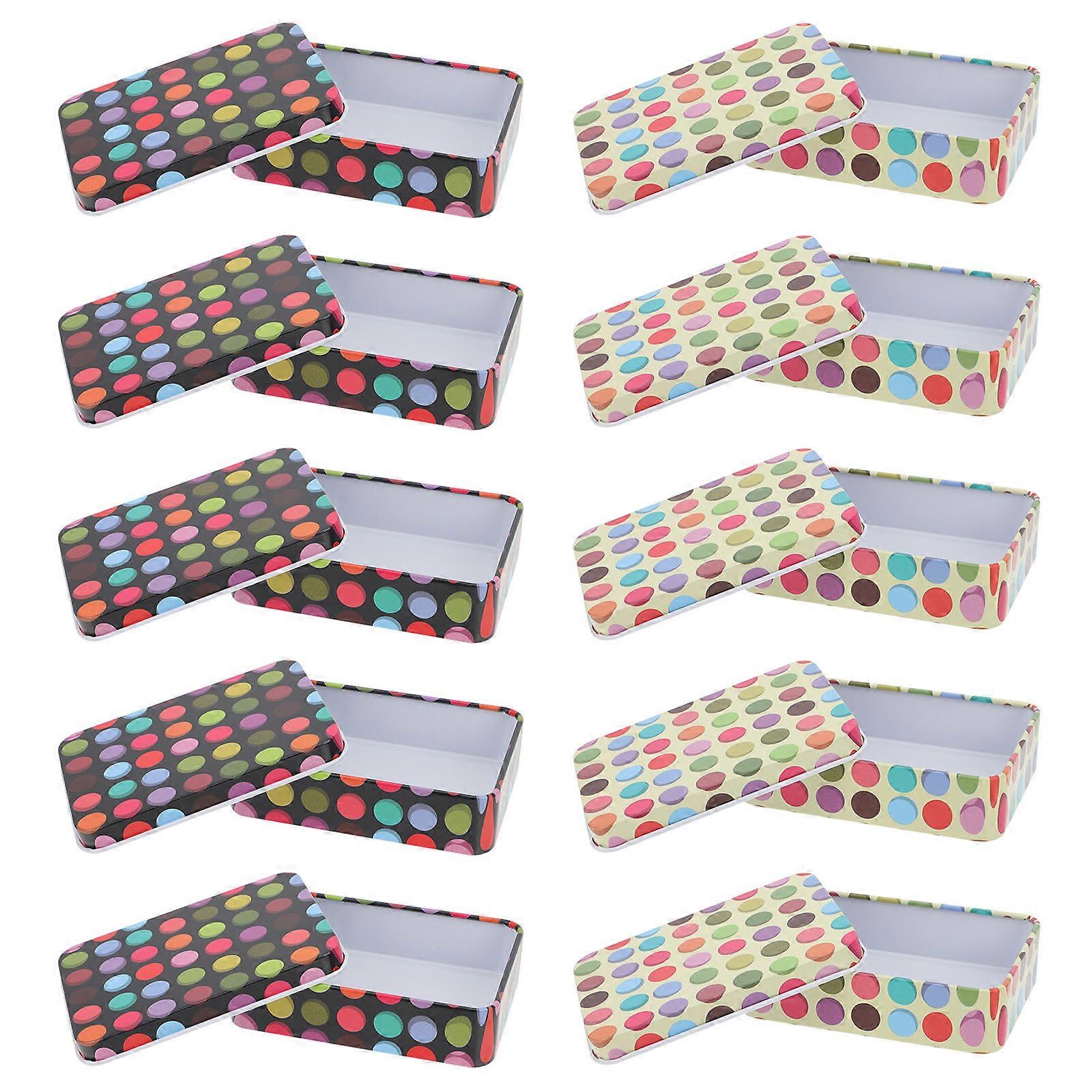 10Pcs Candy Boxes Biscuit Boxes Wave Point Baking Boxes Christmas Candy Boxes