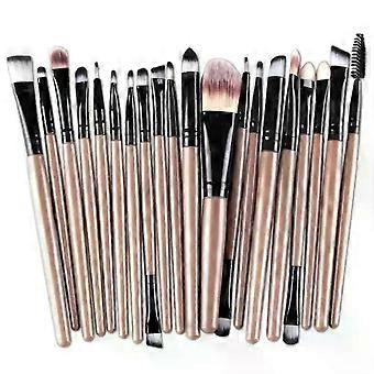 This 20-piece eye brush set includes an eyeshadow brush, makeup tools, a popular neutral-colored logo, and a free eyeliner brush.