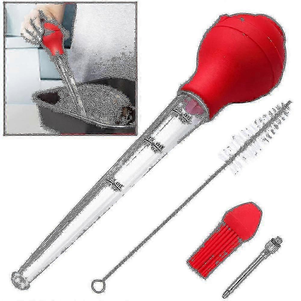 Meat Marinade Injector Needle With Silicone Bulb