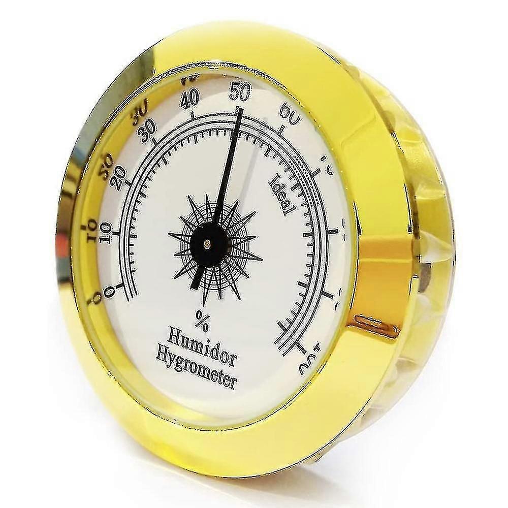 Wall Clock, Indoor Outdoor Hygrometer Wall-mounted With Brass Shell