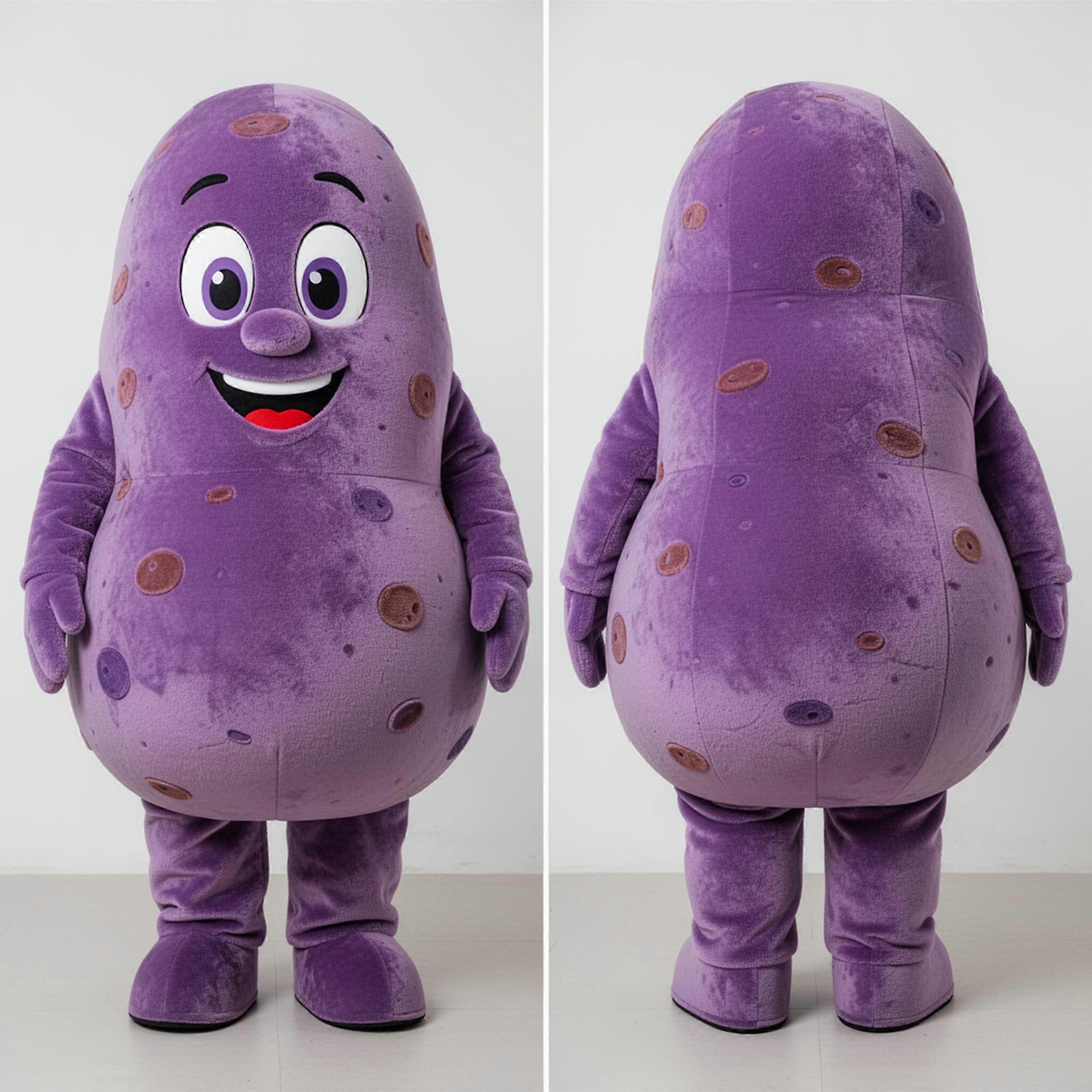 MASTICOT Rotund Purple Potato Mascot