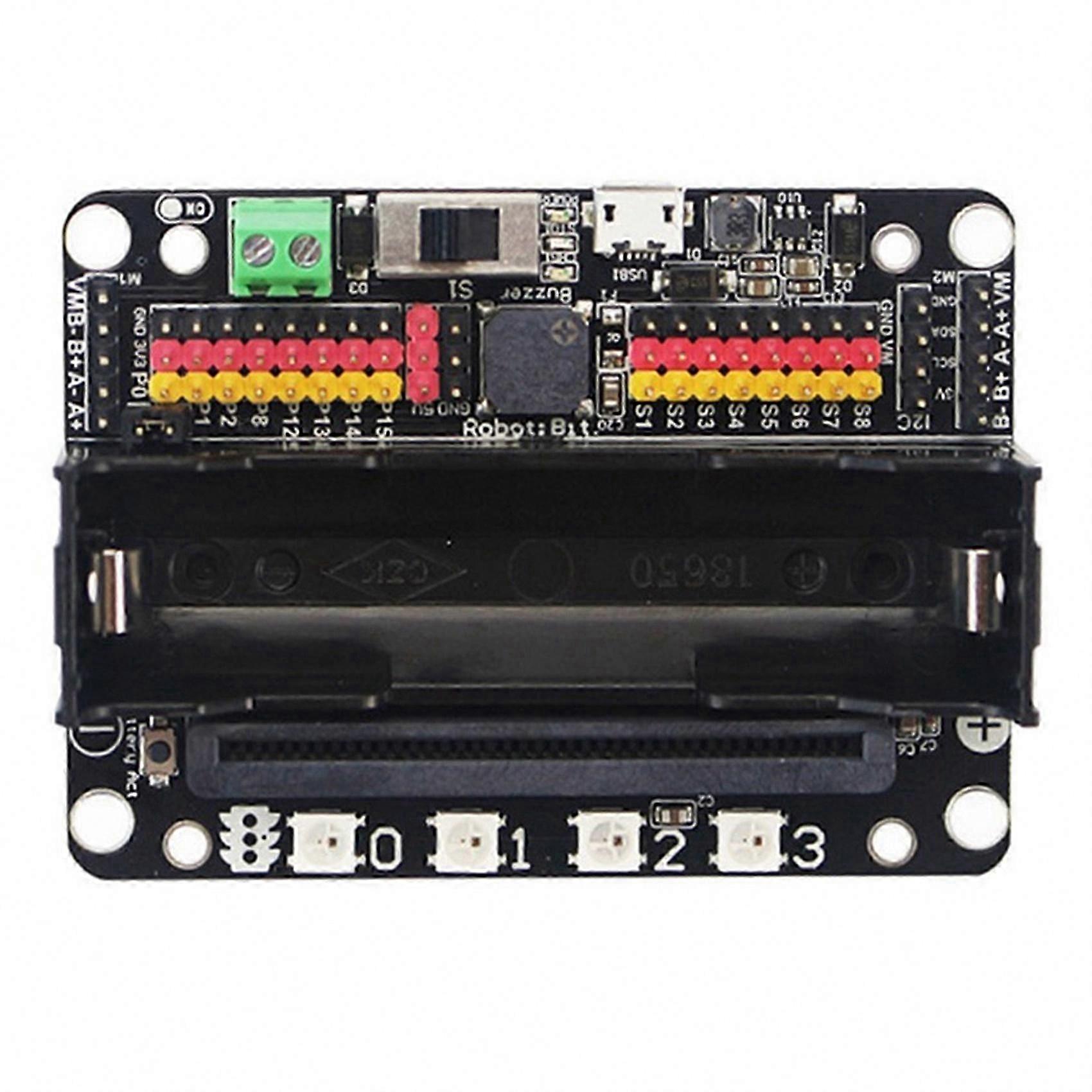 MakeCode Offline Programming Enabled Bit Expansion Board, Robotbit V2.0 Compatible with :bit Extension