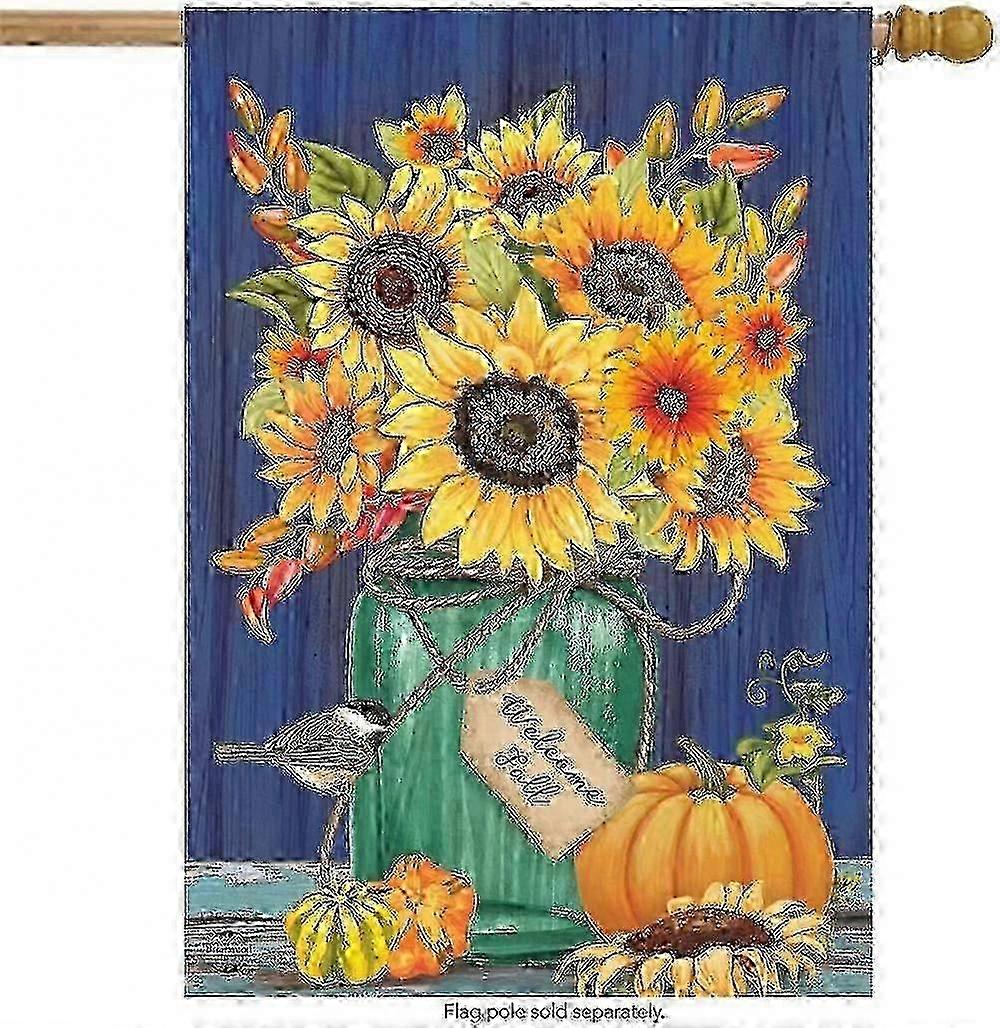 Fall Sunflower Mason Jar Banner